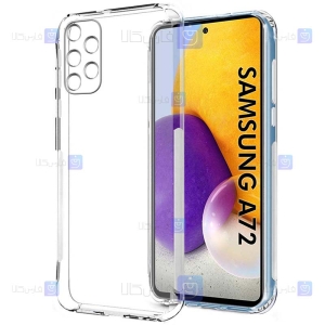 قاب گوشی Samsung Galaxy A72 مدل پشت کریستالی محافظ لنزدار