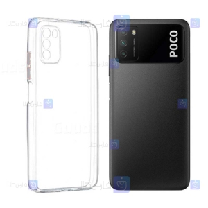 قاب گوشی Xiaomi Poco M3 مدل پشت کریستالی محافظ لنزدار