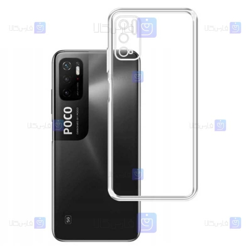 قاب گوشی Xiaomi Poco M3 Pro مدل پشت کریستالی محافظ لنزدار