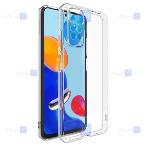 قاب گوشی Xiaomi Redmi Note 11 4G Global مدل پشت کریستالی محافظ لنزدار
