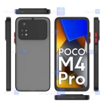 قاب گوشی Xiaomi Poco M4 Pro 4G مدل پشت مات محافظ لنزدار
