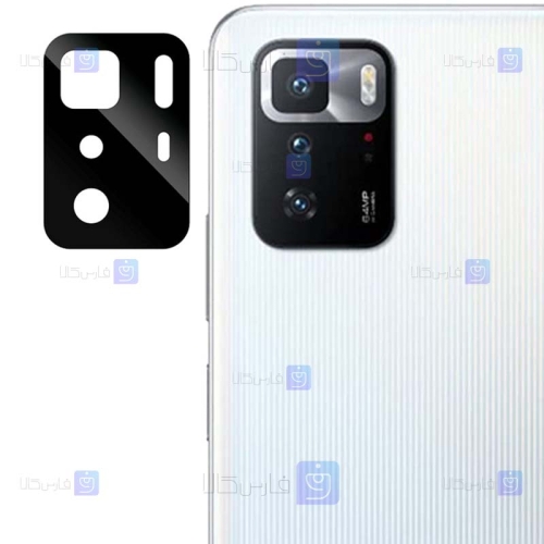 محافظ لنز شیشه ای Xiaomi Poco X3 GT مدل حاشیه دار