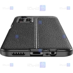 قاب طرح چرم محافظ لنز دار Xiaomi Redmi Note 11 5G مدل Auto Focus