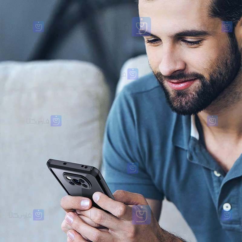 قاب ضد ضربه Xiaomi Poco X3 NFC مدل دور رنگی