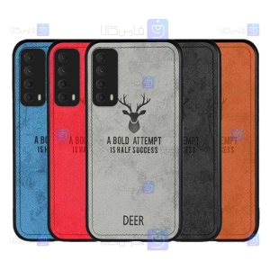 قاب پارچه ای Huawei Y7a مدل گوزنی