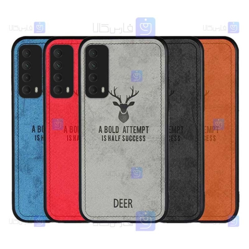 قاب پارچه ای Huawei Y7a مدل گوزنی