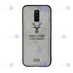 قاب پارچه ای Samsung Galaxy A6 plus 2018 مدل گوزنی