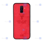 قاب پارچه ای Samsung Galaxy A6 plus 2018 مدل گوزنی