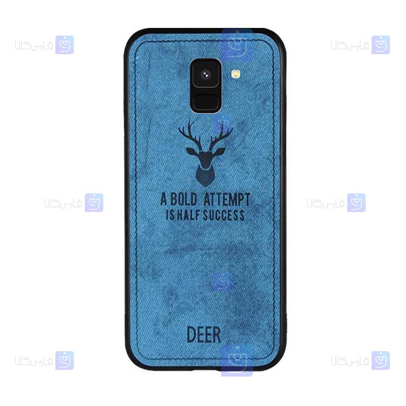قاب پارچه ای Samsung Galaxy A8 Plus 2018 مدل گوزنی
