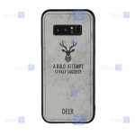 قاب پارچه ای Samsung Galaxy Note 8 مدل گوزنی
