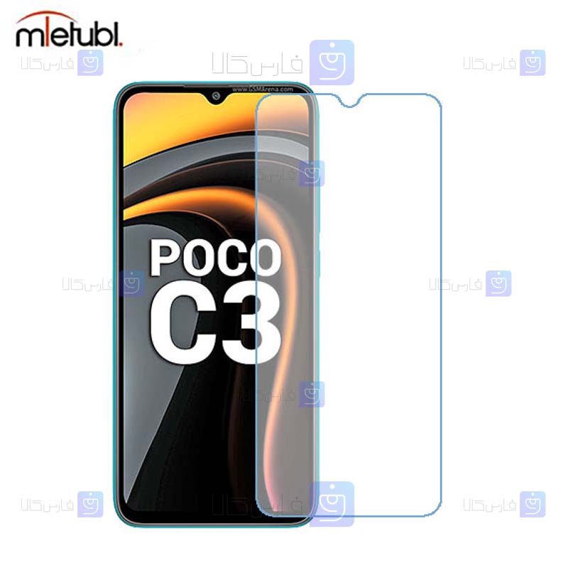 گلس فول میتوبل Xiaomi Poco C3 مدل No Frame
