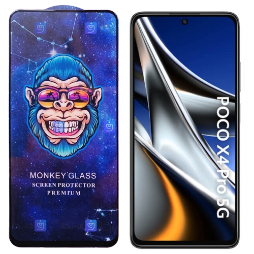 گلس فول گوشی شیائومی Xiaomi Poco X4 Pro 5G مدل Monkey Premium