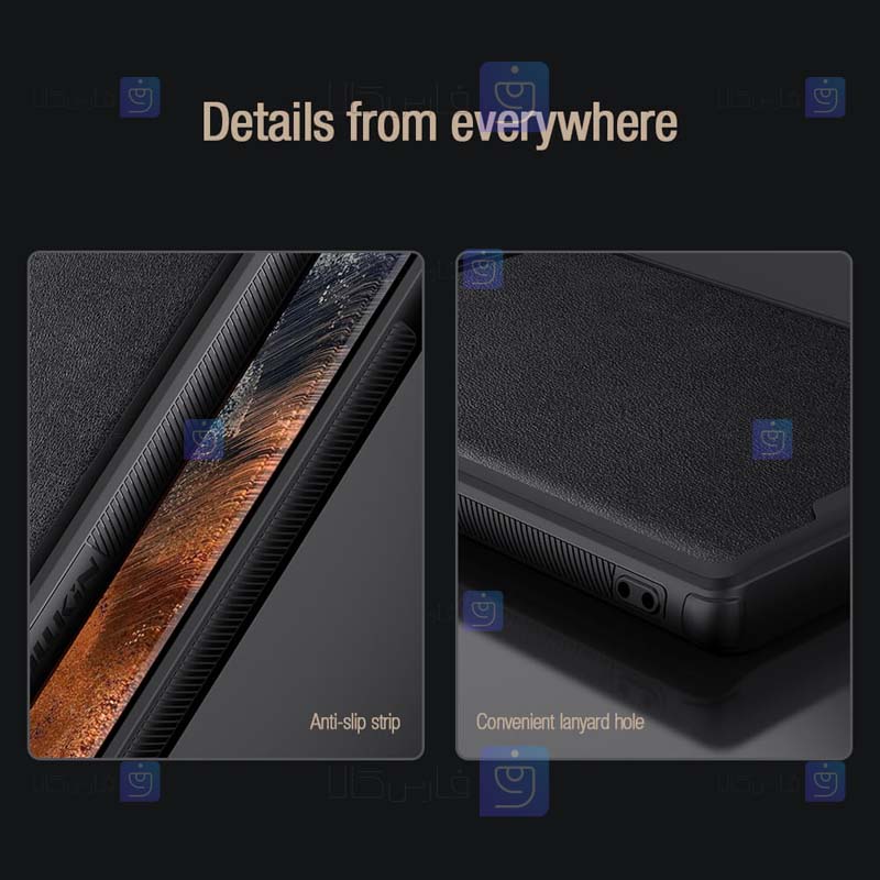 قاب نیلکین Samsung Galaxy S22 Ultra مدل CamShield Leather S