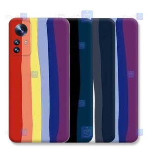 قاب سیلیکونی Xiaomi 12S Pro مدل رنگین کمانی