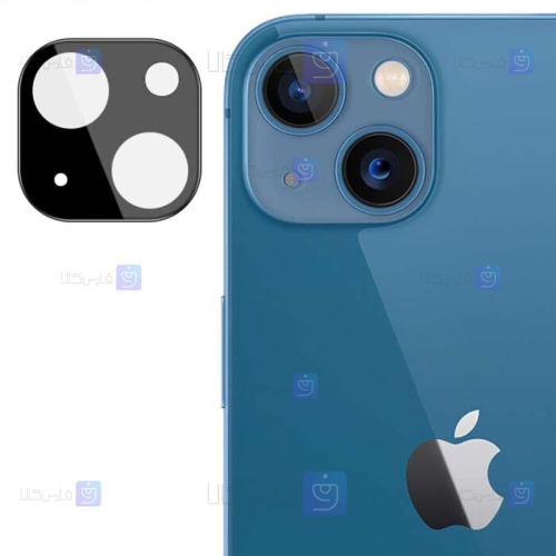 محافظ لنز شیشه ای Apple iPhone 14 مدل حاشیه دار
