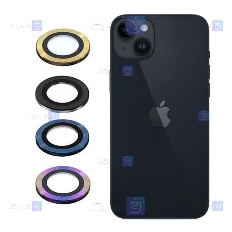 محافظ لنز فلزی Apple iPhone 14 Plus مدل 3D Color