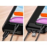 کابل شارژ و انتقال داده دوسر بیسوس Baseus 2in1 Dual Output Cable USB+Type-C to iP 18W