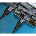 کابل شارژ و انتقال داده دوسر بیسوس Baseus 2in1 Dual Output Cable USB+Type-C to iP 18W