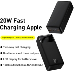 پاور بانک 30 هزار شارژ سریع 15 وات بیسوس Baseus Bipow Digital Display PPDML-K01