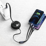 کابل فست شارژ سه سر بیسوس Baseus Bright Mirror Retractable 66W 1.2m Cable CAMLC-MJ01