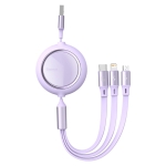 کابل شارژ سریع سه سر بیسوس Baseus Bright Mirror Retractable 66W 1.2m Cable CAMLC-MJ01