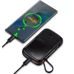 پاوربانک شارژر سریع 20 وات به همراه کابل تایپ‌سی 0.5 متری 10000 بیسوس مدل PPQD020001