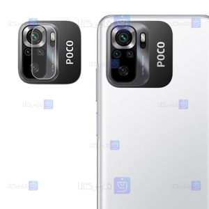 محافظ لنز گوشی Xiaomi Poco M5s مدل شیشه ای