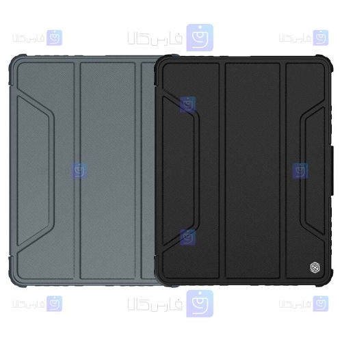 کیف محافظ لنزدار نیلکین Apple iPad Air 2022 مدل Bumper Leather Pro