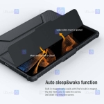 کیف محافظ لنزدار نیلکین Samsung Galaxy Tab S7 Plus مدل Bumper Leather Pro