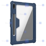کیف محافظ لنزدار نیلکین Samsung Galaxy Tab S7 Plus مدل Bumper Leather Pro