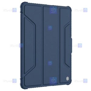 کیف محافظ لنزدار نیلکین Samsung Galaxy Tab S7 Plus مدل Bumper Leather Pro