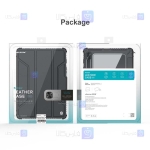 کیف محافظ لنزدار نیلکین Samsung Galaxy Tab S7 Plus مدل Bumper Leather Pro