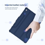 کیف محافظ لنزدار نیلکین Samsung Galaxy Tab S7 Plus مدل Bumper Leather Pro