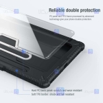 کیف محافظ لنزدار نیلکین Samsung Galaxy Tab S7 Plus مدل Bumper Leather Pro