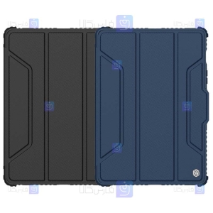 کیف محافظ لنزدار نیلکین Samsung Galaxy Tab S8 مدل Bumper Leather Pro