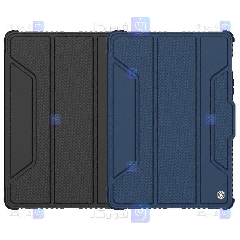 کیف محافظ لنزدار نیلکین Samsung Galaxy Tab S8 مدل Bumper Leather Pro