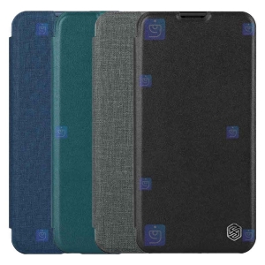 کیف چرمی پارچه ای نیلکین Apple iPhone 14 Plus مدل Qin Pro Plain Leather Cloth case