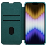 کیف چرمی پارچه ای نیلکین Apple iPhone 14 Plus مدل Qin Pro Plain Leather Cloth case