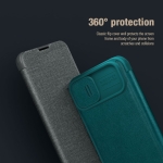 کیف چرمی پارچه ای نیلکین Apple iPhone 14 Plus مدل Qin Pro Plain Leather Cloth case