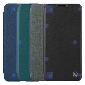 کیف چرمی پارچه ای نیلکین Apple iPhone 14 Pro Max مدل Qin Pro Plain Leather Cloth case