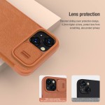 کیف چرمی نیلکین Apple iPhone 14 Plus مدل Qin Pro