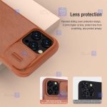 کیف چرمی نیلکین Apple iPhone 14 Pro Max مدل Qin Pro