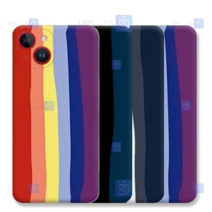 قاب سیلیکونی Apple iPhone 14 Plus مدل رنگین کمانی