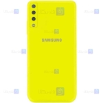 قاب گوشی Samsung Galaxy A7 2018 مدل سیلیکونی محافظ لنز دار