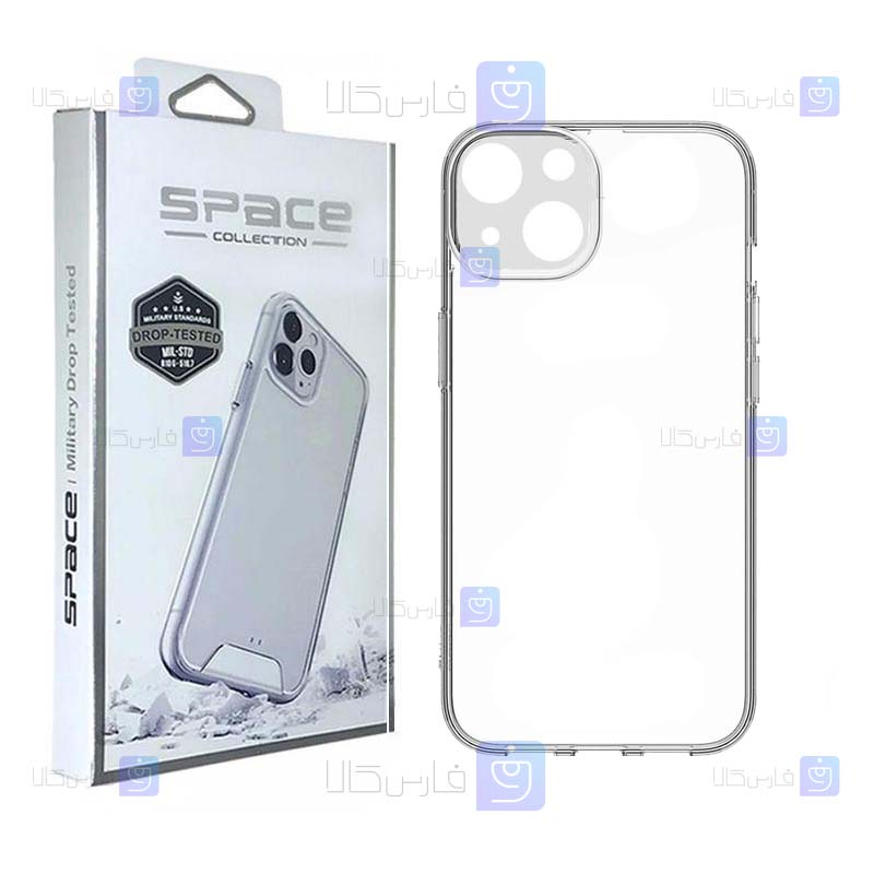قاب پشت کریستالی Apple iPhone 14 Plus مدل Space Collection با محافظ لنز