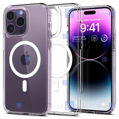 قاب پشت کریستالی Apple iPhone 14 Pro مدل مگ سیف دار