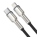 کابل لایتنینگ به تایپ سی فست شارژ بیسوس Baseus Cafule Metal Type-C to Lightning PD Cable 20W 1m