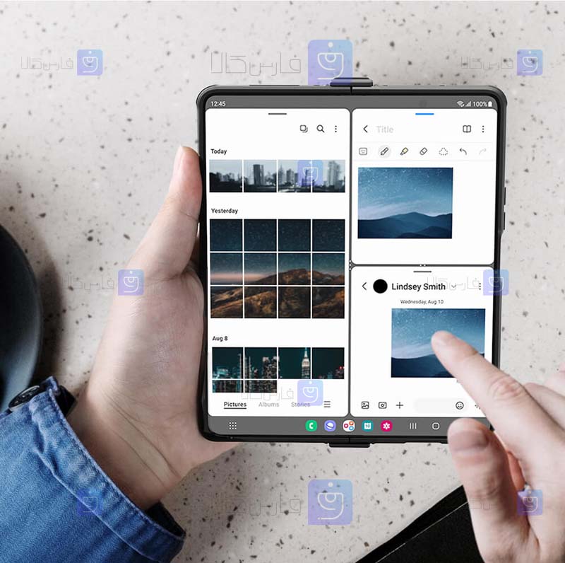 قاب نیلکین Samsung Galaxy Z Fold 4 5G مدل CamShield Pro Set Version