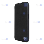 کیف چرمی پارچه ای نیلکین Apple iPhone 14 مدل Qin Pro Plain Leather Cloth case