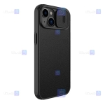 کیف چرمی پارچه ای نیلکین Apple iPhone 14 مدل Qin Pro Plain Leather Cloth case